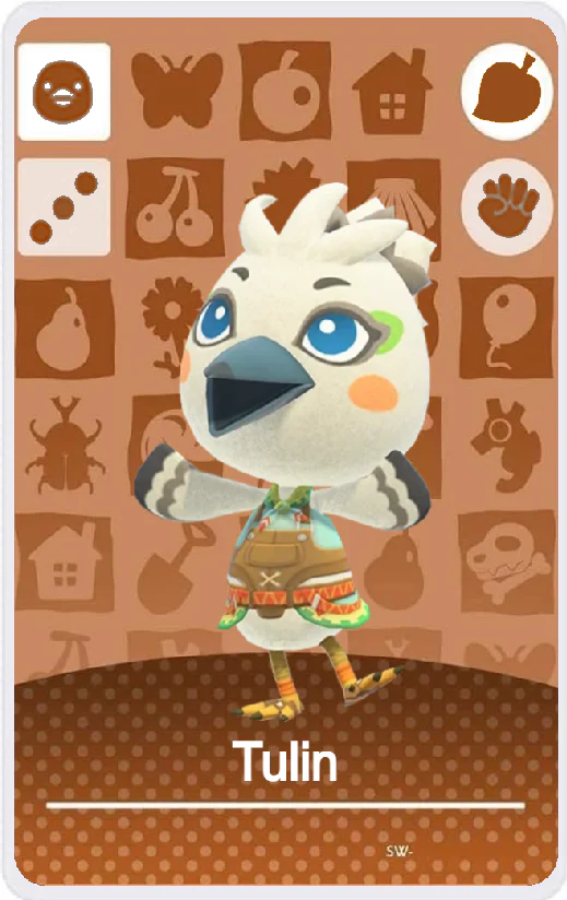 Tulin - Villager NFC Card for Animal Crossing New Horizons Amiibo